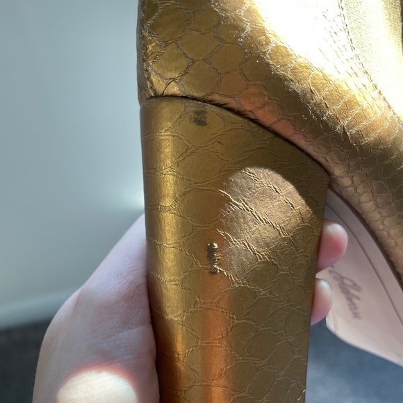 Gold Sam Edelman Gold Snake Bootie - Picture 10 of 11